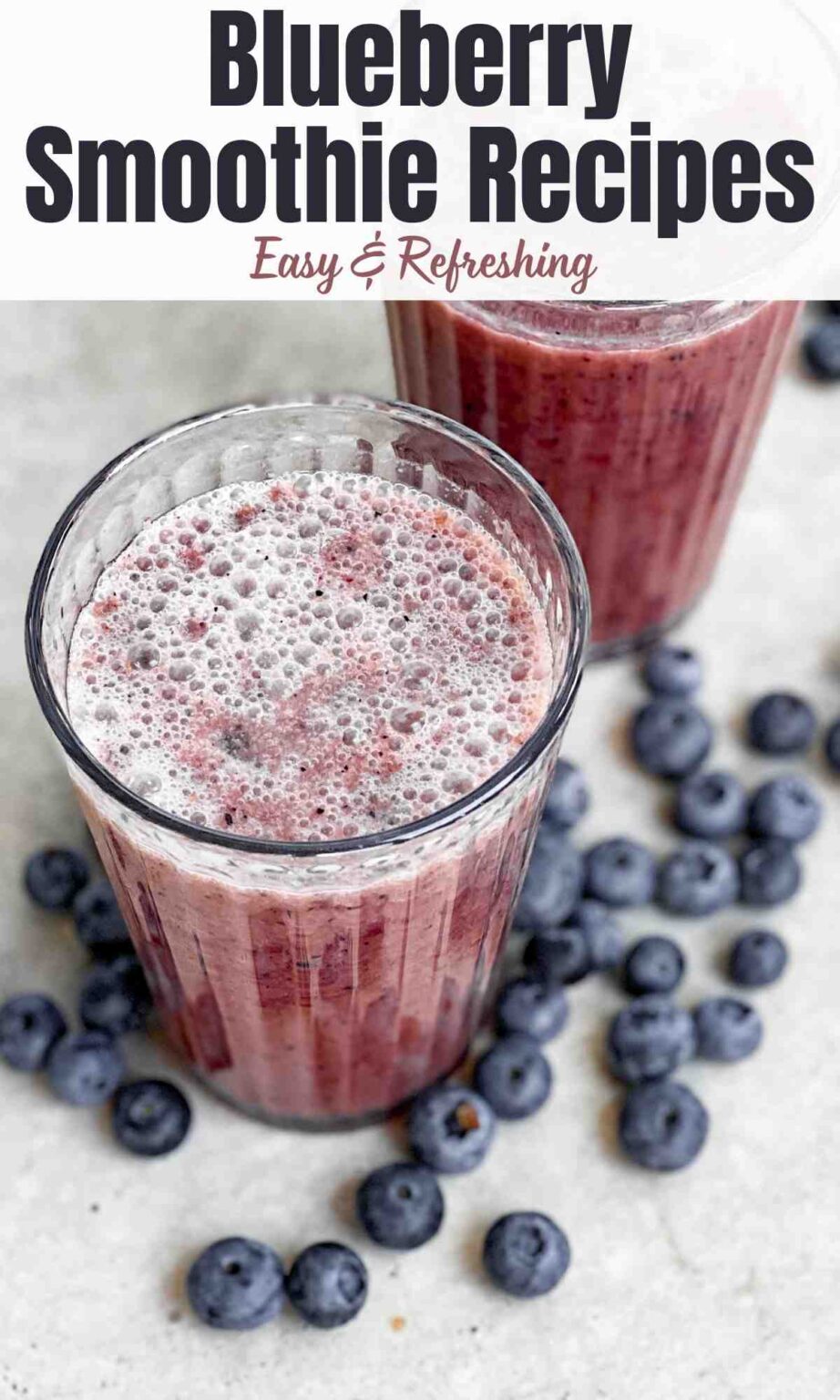 Blueberry Smoothie Recipes Easy Refreshing