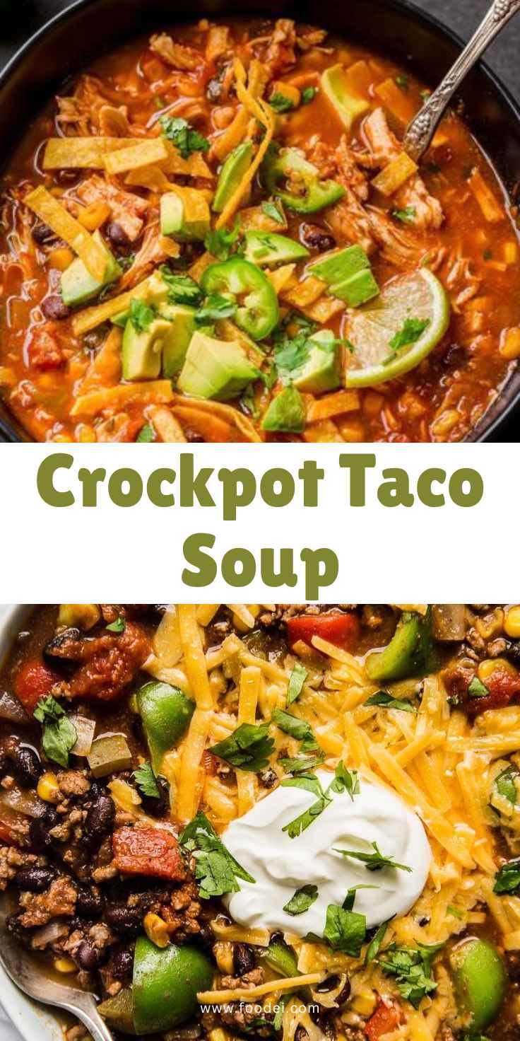 Tasty Crockpot Taco Soup