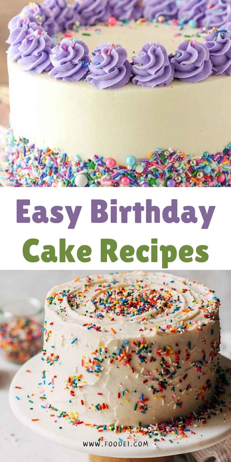 Easy Birthday Cake Recipes