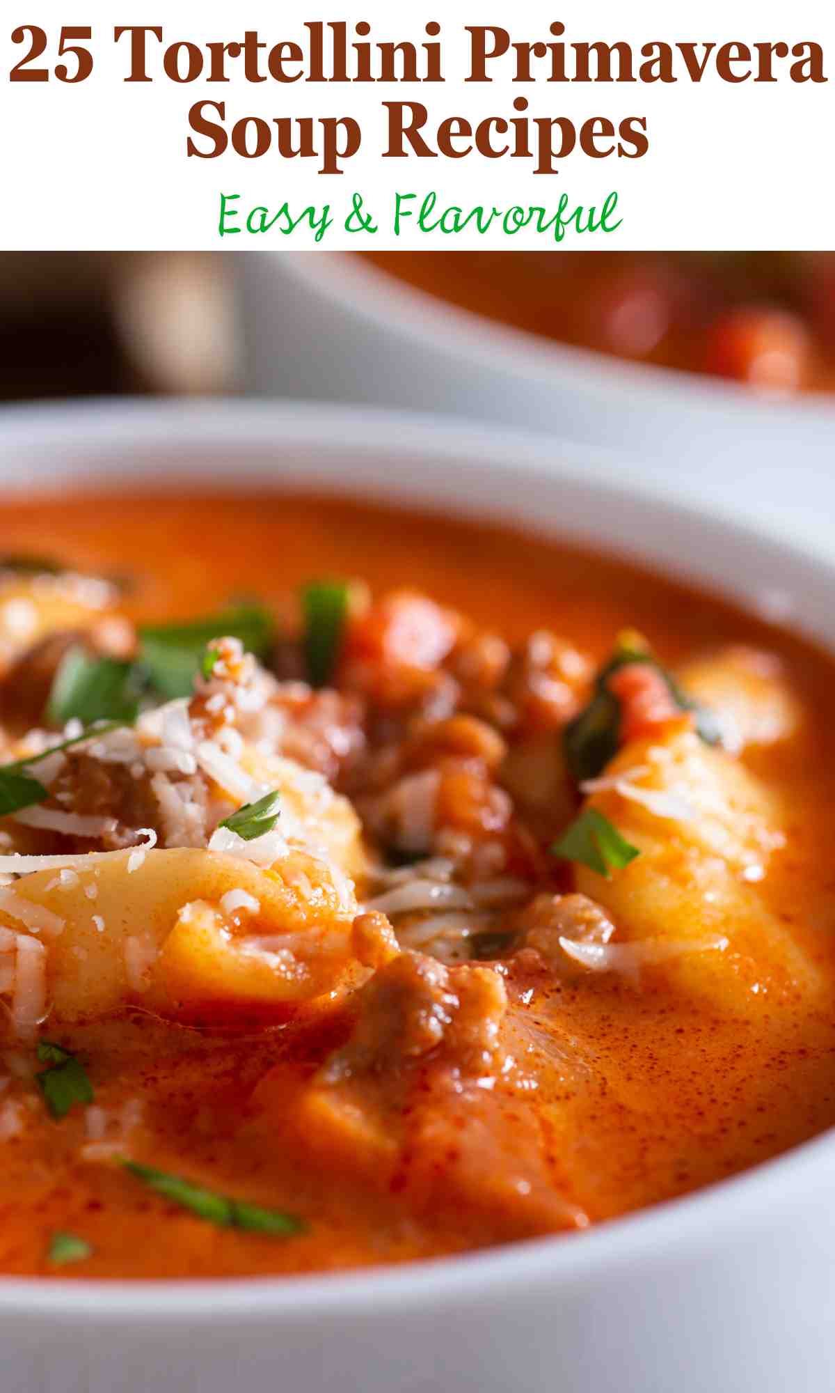 Tortellini Primavera Soup