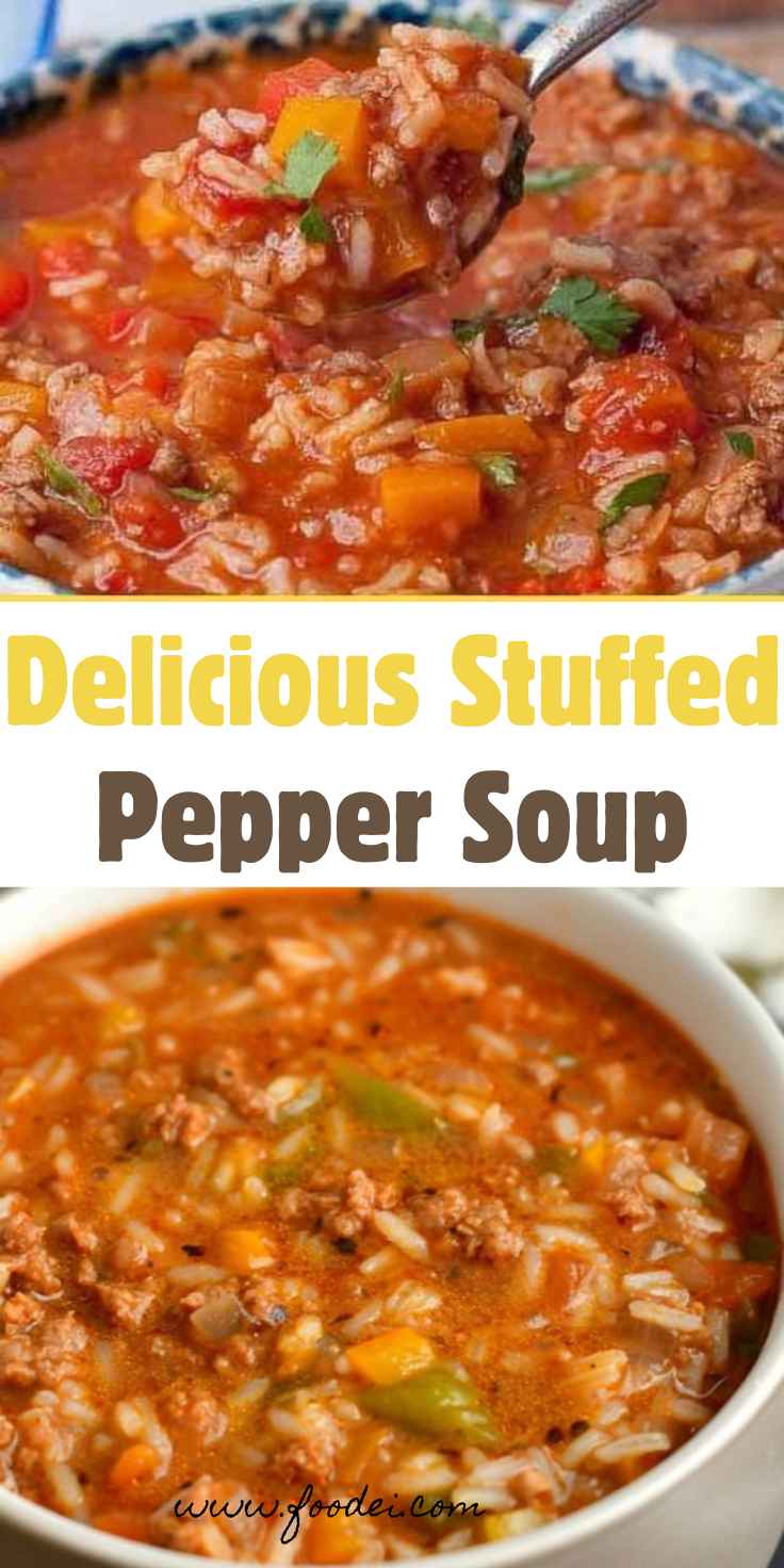 Delicious Stuffed Pepper Soup